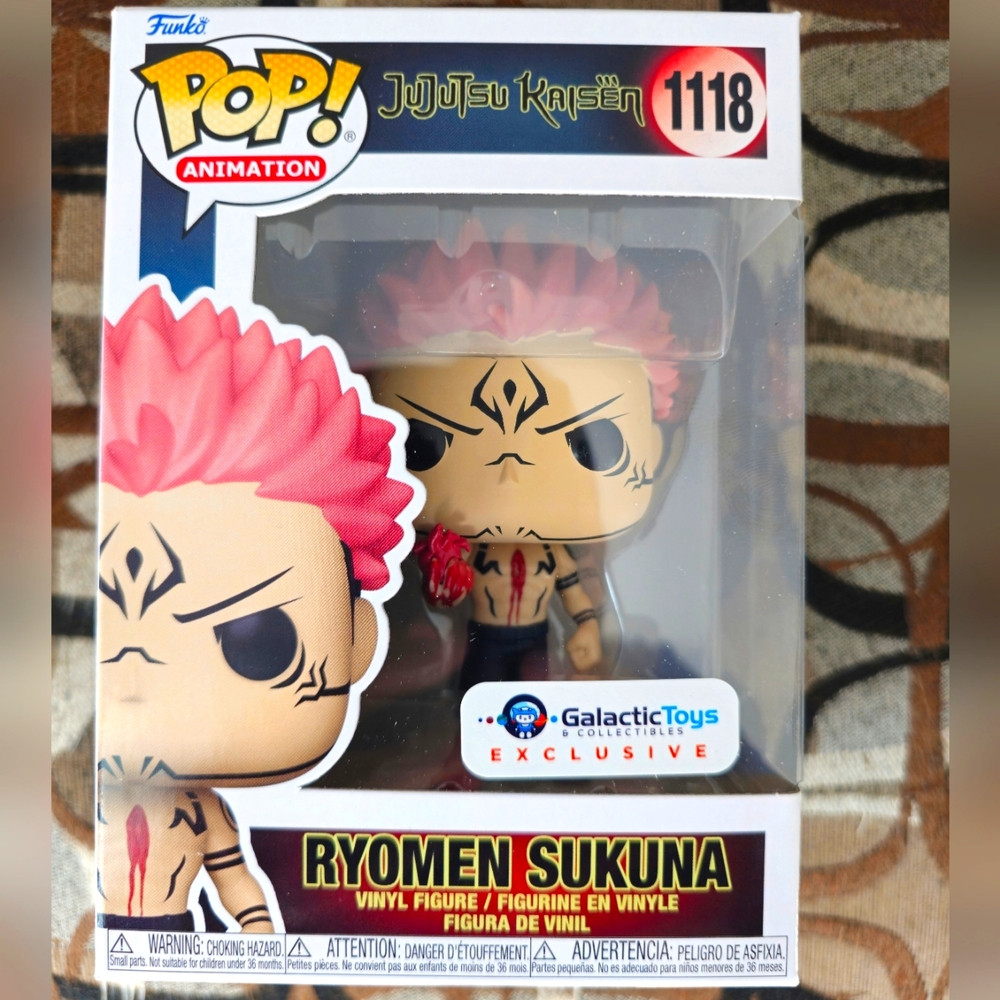 Funko Pop! Ryomen Sukuna w/ Heart #1118 Jujutsu Kaisen Galactic Toys Exclusive